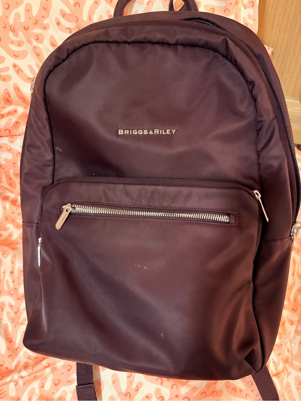 Briggs & Riley Men's Deep Wine Backpack